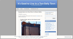 Desktop Screenshot of itsgoodtoliveinatwodailytown.com