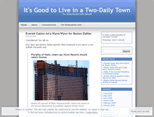 Tablet Screenshot of itsgoodtoliveinatwodailytown.com